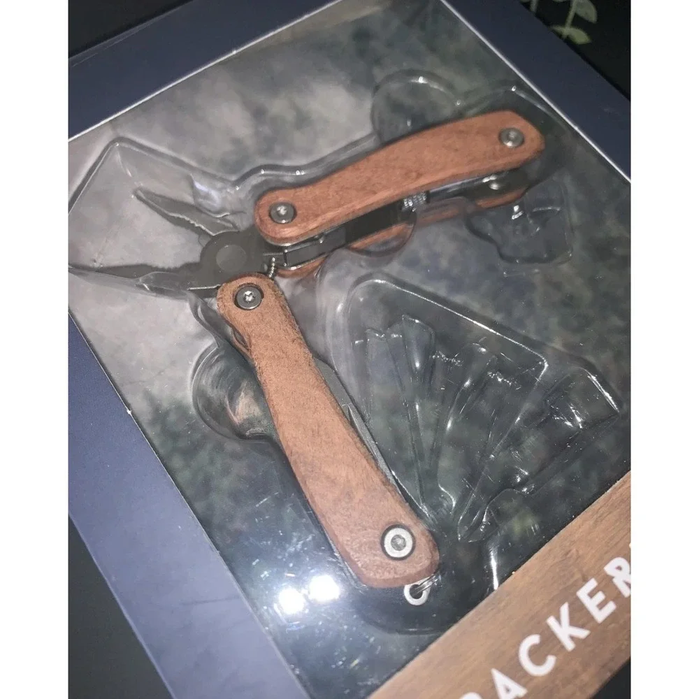 Hammer‎ + Axe Backpacker's Pliers Multi-Tool Wood Handle Camping EDC New In Box
